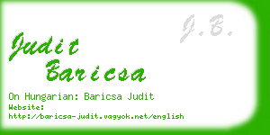 judit baricsa business card